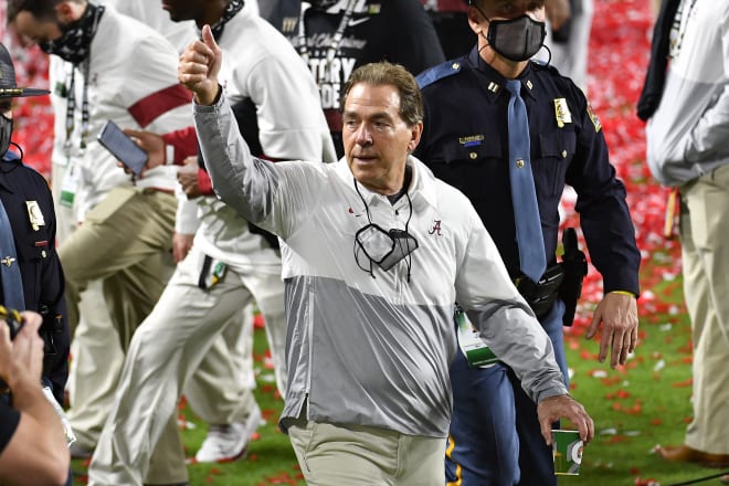 Alabama head coach Nick Saban. Photo | Getty Images 