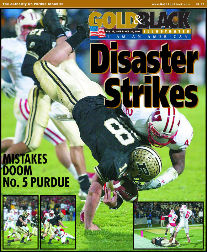 The cover of Gold and Black Illustrated following the infamous Kyle Orton fumble.