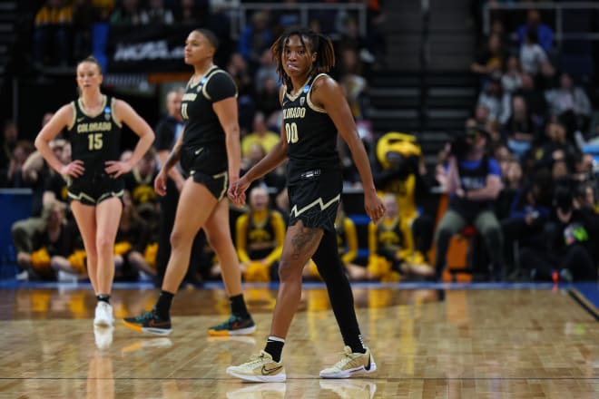 Jaylyn Sherrod and the Buffs were overmatched in the Sweet 16 against Iowa