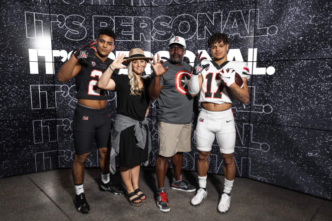 Four-star 2023 RB Jayden Limar (right) visited Arizona on Sunday alongside his brother, 2025 RB recruit Jayshon, and came away with renewed impression of the Wildcats.