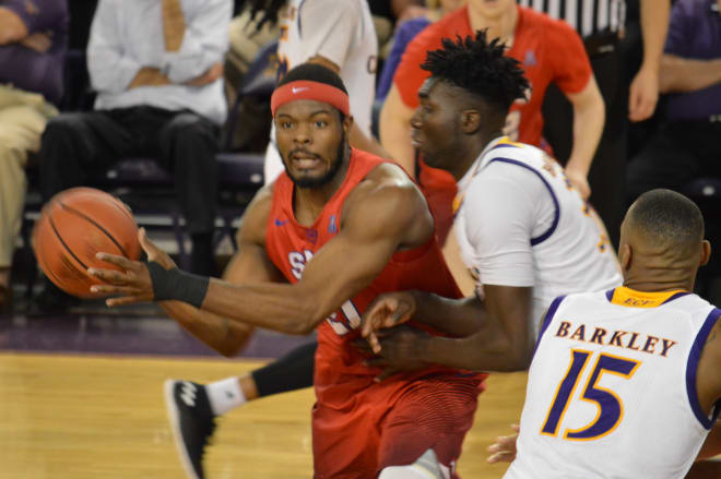 SMU took ECU to the woodshed Wednesday night in a 77-58 Mustang win in Minges Coliseum.