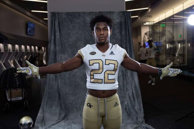 Ellison during his photoshoot on his official visit to GT
