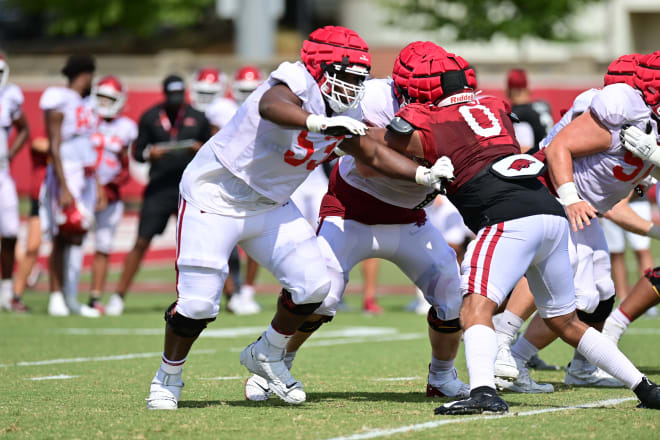 Ty'Kieast Crawford has already cracked Arkansas' two-deep depth chart.