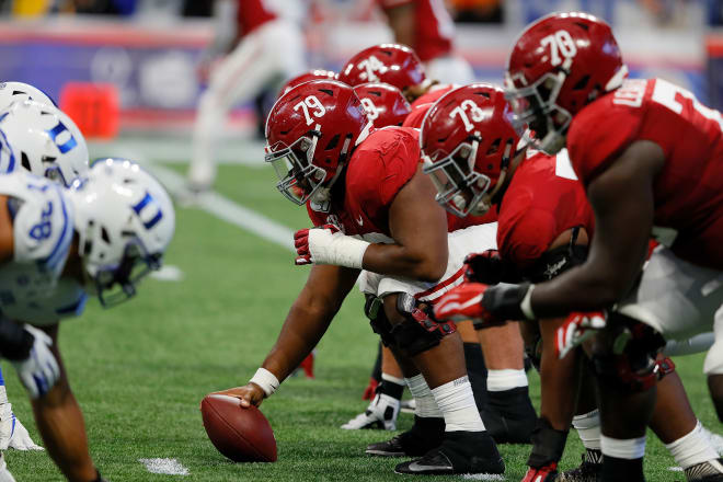 Alabama Crimson Tide offensive line. Photo | Getty Images 