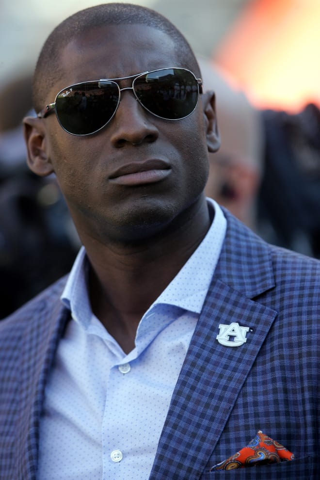 Greene watches the video board during a home Auburn football game two seasons ago. 