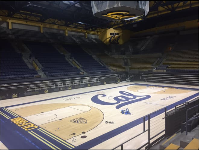 A look at the Haas Pavilion court, taken from Jacobi Gordon's Cal commitment announcement tweet