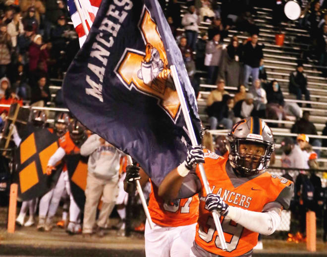 Manchester defeated Freedom (Woodbridge) 49-7 in the Class 6 Finals in 2018