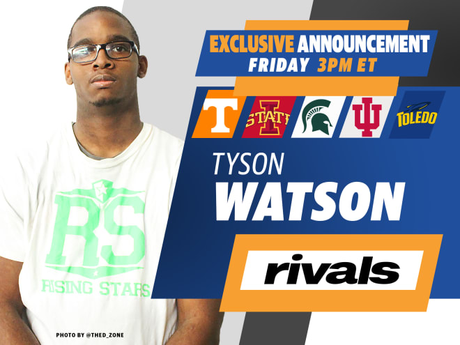 Tyson Watson will announce his commitment on Friday, April 17