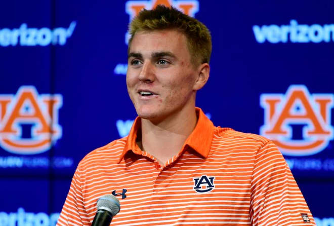 Bo Nix speaks to the media for the first time after being named Auburn's starting quarterback.
