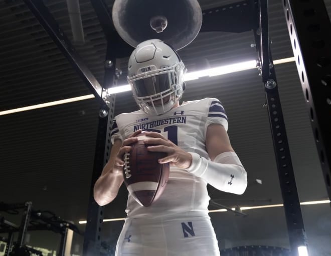 Quarterback Ryan Boe committed to Northwestern five days after his official visit last weekend.