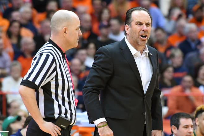 Notre Dame was visibly frustrated throughout its 81-66 loss at Syracuse on Thursday night.