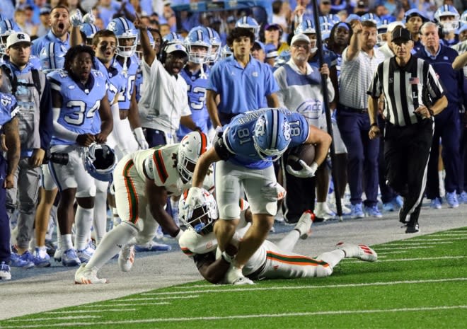 UNC Coach Mack Brown wants his team to keep pushing forward and avoid getting comfortble.