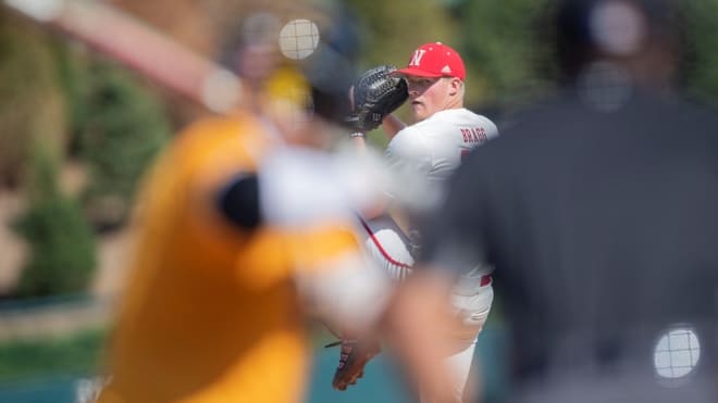 Nebraska pitcher Braxton Bragg