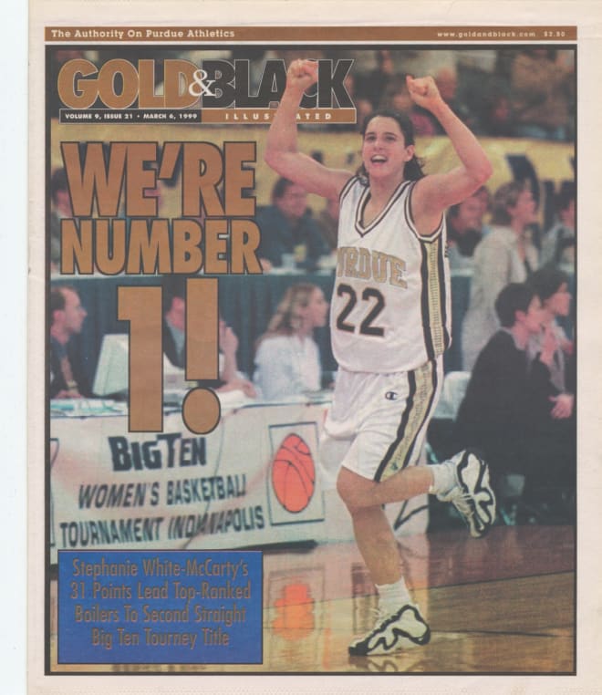 Stephanie White donned the cover four times during the basketball season as the women were marching their way to a national title. 