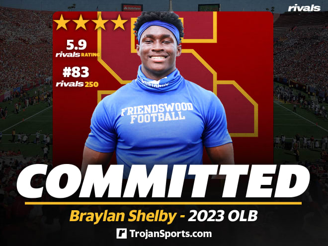 Friendswood 4-star OLB Braylan Shelby commits to USC