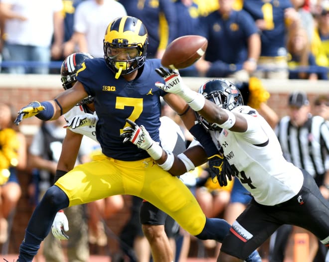 Michigan sophomore wide receiver Tarik Black had 11 catches last season before getting hurt.