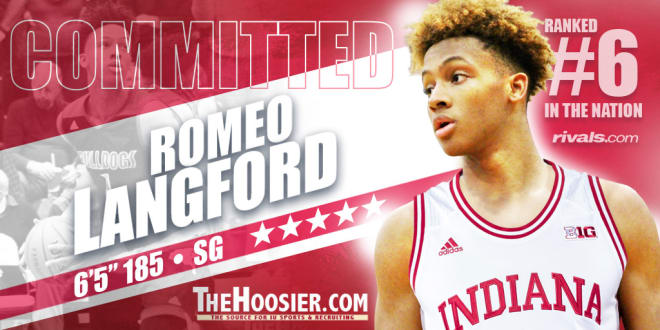 2018 five-star guard Romeo Langford committed to IU on Monday night.