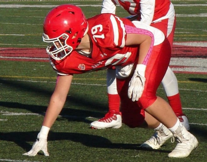 Brad FItzgibbon of Chicago Marist was at Northwestern's Junior Day on Saturday.