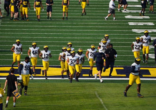 Michigan football freshman Benjamin Hall making waves this spring