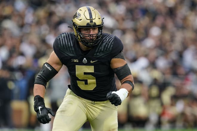 Boilermaker defensive end George Karlaftis. 