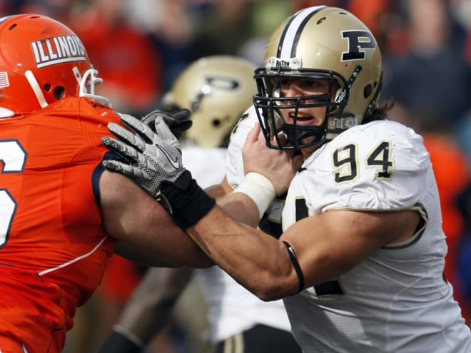 Ryan Kerrigan (pictured) and George Karlaftis share the distinction of being Purdue's most recent NFL first round picks. The selections were 11 years apart. 