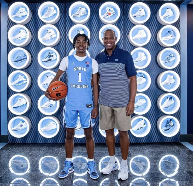 Robert Dillingham with Hubert Davis on his unofficial visit 