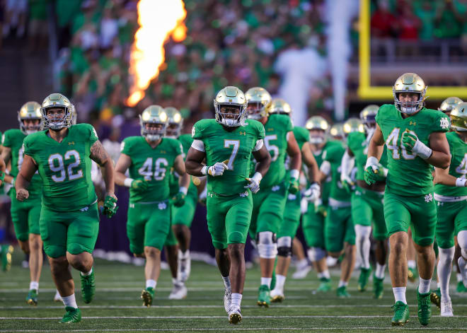 Notre Dame comes home to host Wake Forest Saturday with a bye-week boost int he AP and Coaches polls.