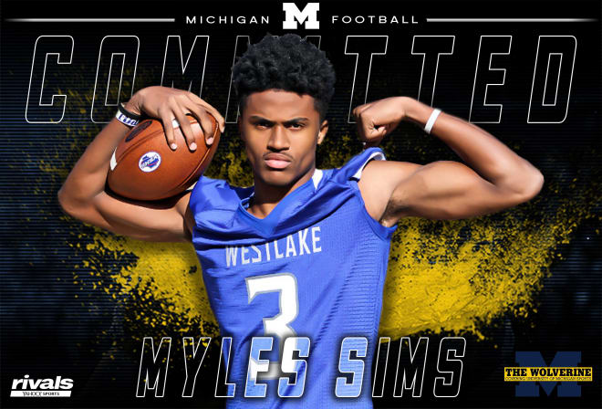 Four-star cornerback Myles Sims has is member No. 4 of Michigan's 2018 class.