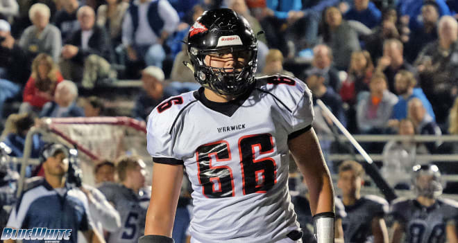 Lititz (Pa.) Warwick offensive tackle and Notre Dame target Nolan Rucci
