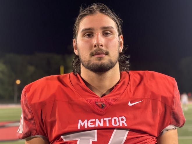 2023 four-star defensive lineman Brenan Vernon is the most recognizable player on the Mentor (Ohio) High football team.