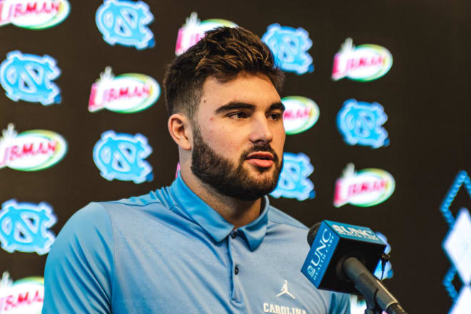 Sam Howell and five other Tar Heels met with the media Tuesday to discuss their week plus Saturday's foe, Duke.