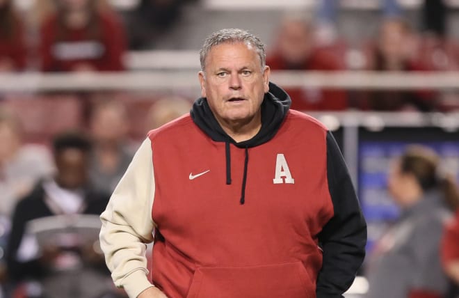 Arkansas Razorbacks head coach Sam Pittman addresses Rod Gilmore's ESPNU  report: 'I wish we would post the facts'