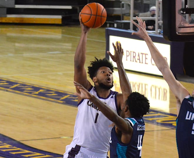 Jayden Gardner scores two of his 16 points and ECU claws their way back to beat UNC-W in overtime.