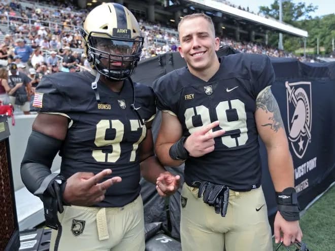 Returning Black Knights defensive linemen: Kwabena Bonsu (97) and Chris Frey (99) 