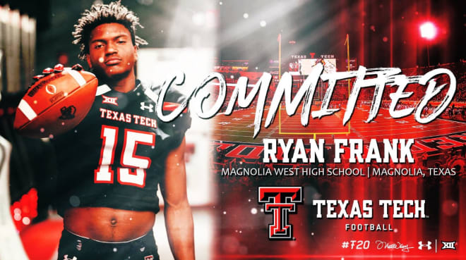 Magnolia West CB Ryan Frank announced his commitment to Texas Tech last week