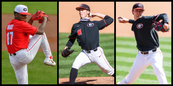 Jaden Woods (left), Ben Harris (center) and Darryn Pasqua) are dialing it up in SEC play.