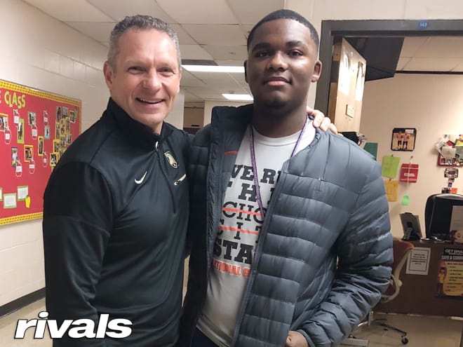 Rivals 2-star DE prospect, Jacobi Rice is visiting Army West Point this weekend