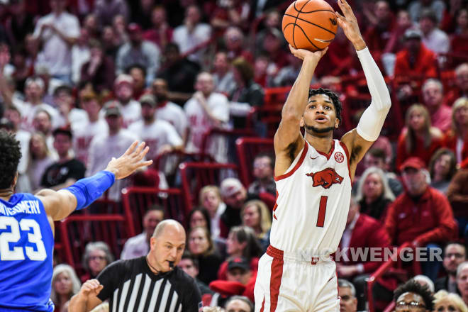 Isaiah Joe is one of the most prolific three-point shooters in Arkansas history.