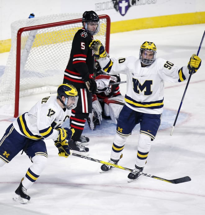 Michigan Hockey: Cooper Marody Sends Wolverines To Regional Final ...