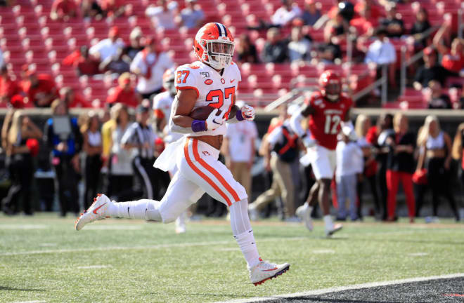 Mellusi rushed for 427 yards during his two seasons at Clemson