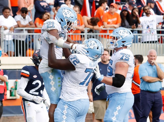 The Tar Heels moved up two spots in the AP and three in the Coaches' polls after winning at Virginia.