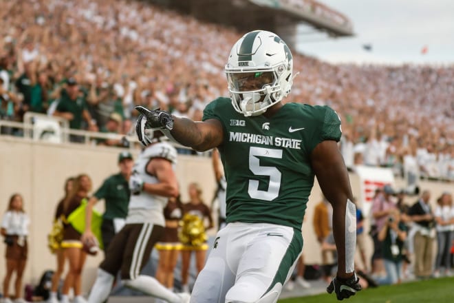 Former Michigan State WR Germie Bernard committed to Washington on Saturday (USA Today Sports)