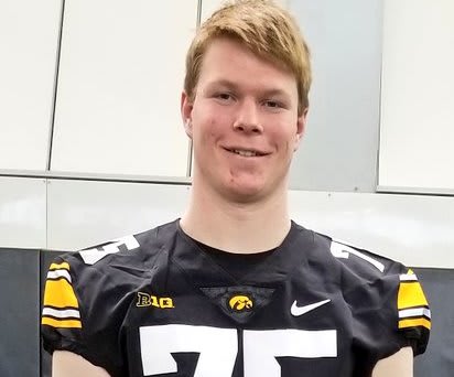 Class of 2021 in-state OL Tyler Maro attended Iowa's camp last week.