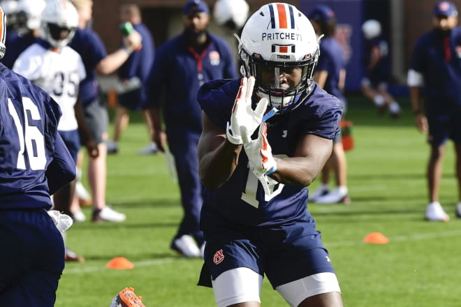 Nehemiah Pritchett during a spring practice.