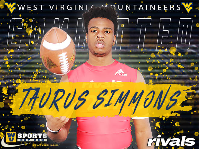 The West Virginia Mountaineers football team has received a commitment from versatile linebacker Taurus Simmons.