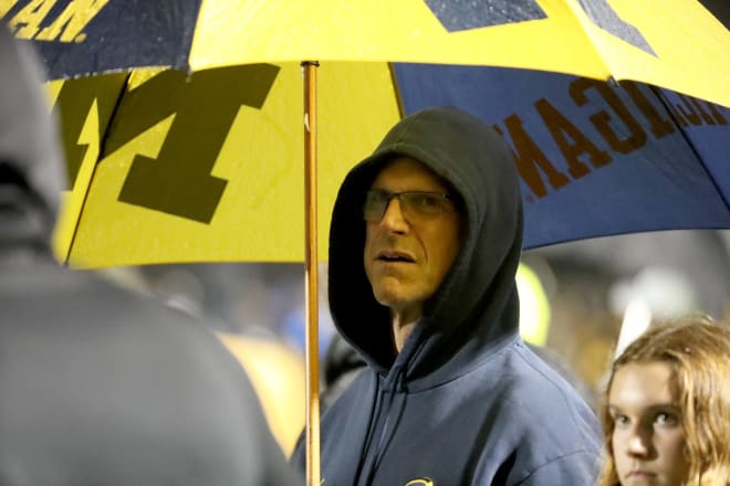 Will Michigan State rain on Jim Harbaugh's 7-0 record?