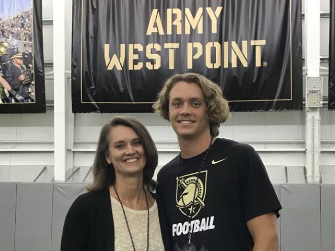 DE prospect Noah Keeter during his June official visit to Army West Point