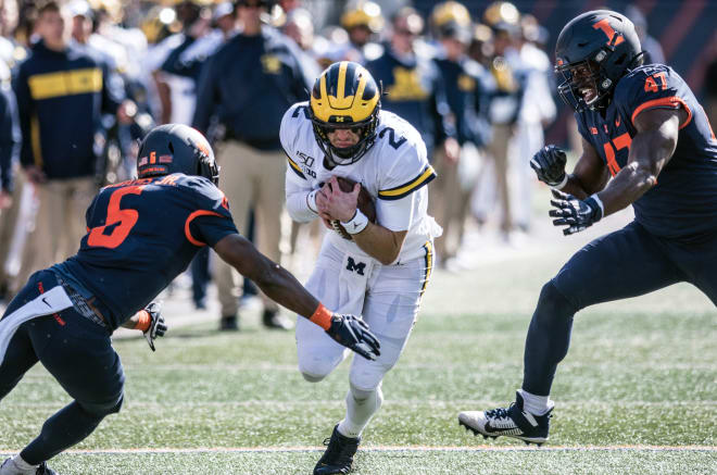 Michigan Wolverines football senior quarterback Shea Patterson has compiled a 9-3 touchdown-to-interception ratio on the year.