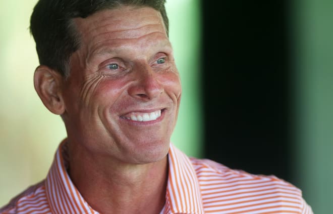 Venables is shown here at The Reserve on Lake Keowee at the Dabo Swinney Media Golf Outing last July.