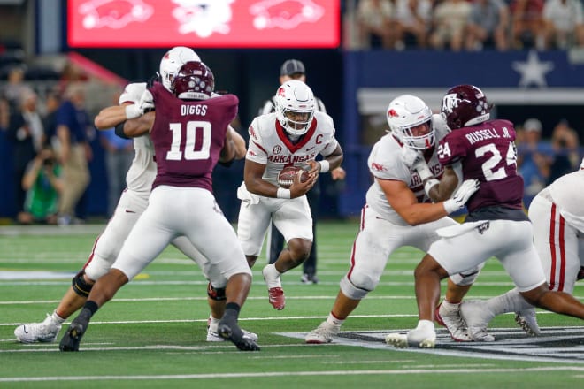 Arkansas-Texas A&M star power, stat comparison, PFF breakdown - HawgBeat